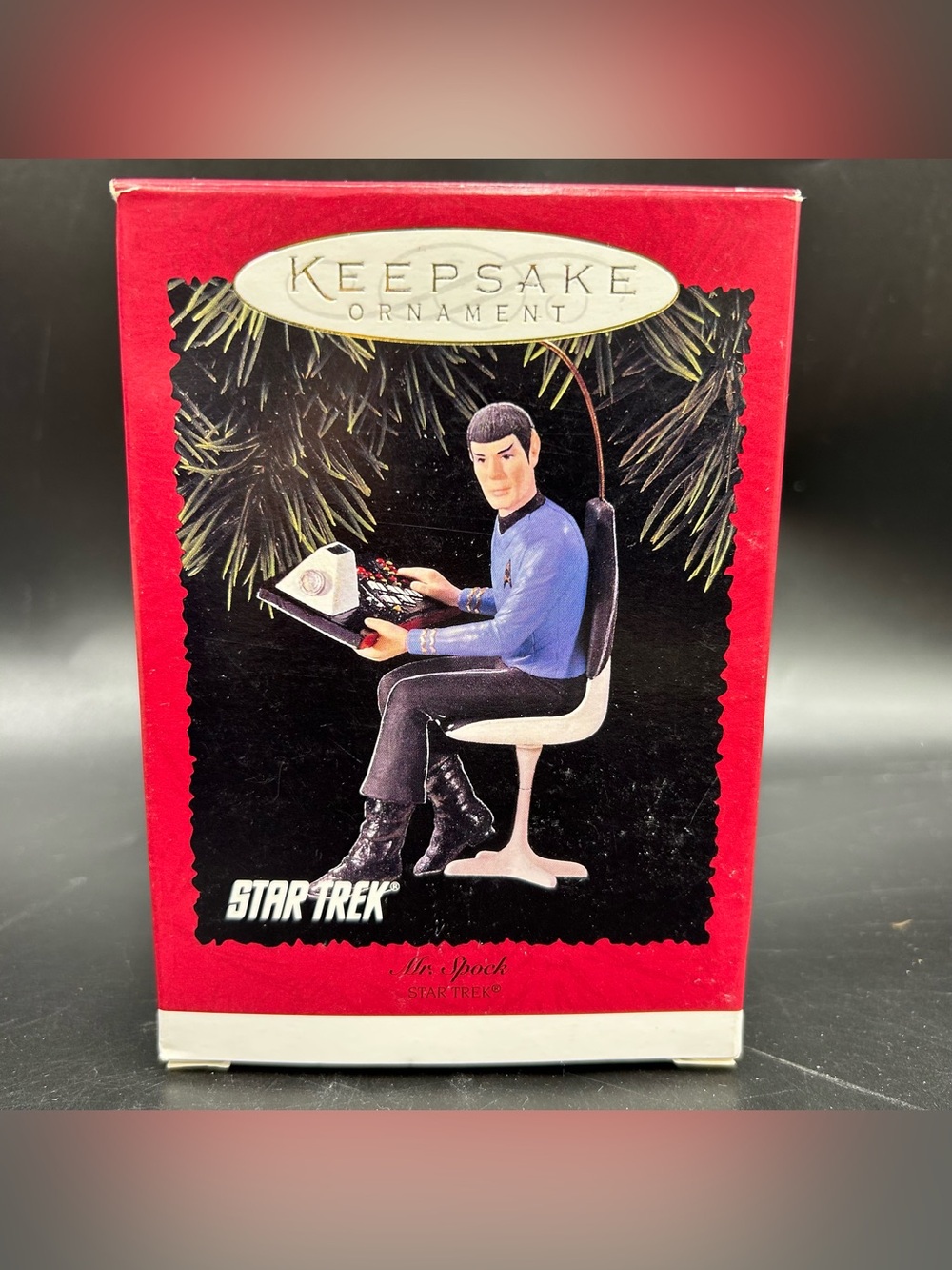 1996 Hallmark Star Trek Mr Spock Leonard Nimoy Keepsake Ornament QXI5544 Box